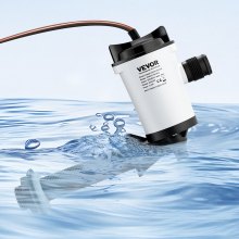 VEVOR Livewell Pump for Boat 12V 800 GPH 90°Livewell Aerator Pump Baitwell Pump
