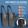 VEVOR Boat Fenders, 8.6" x 16" Boat Bumpers for Docking, Marine EVA Boat Dock Fender Bumper with Ropes, Cord Locks and Storage Bag, No Inflation Required, for Class A/Class 1/Part Class 2, Black