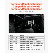 VEVOR Winch Mount for Honda Foreman and Rancher Rubicon Models (2014-2021)