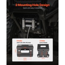VEVOR Winch Mount for Honda Foreman and Rancher Rubicon Models (2014-2021)