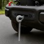VEVOR Winch Mount, Winch Capacity of 12000 lbs / 5443 kg, Trailer Hitch Winch Mount for Select Jeep Wrangler JL/JLU & Gladiator JT Model (2018-2023), 2 Mounting Hole Design, Powder Coated Steel, Black