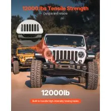 VEVOR Trailer Hitch Winch Mount for Jeep Wrangler JL/JLU Model (2018-2023)