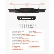 VEVOR Trailer Hitch Winch Mount for Jeep Wrangler JL/JLU Model (2018-2023)