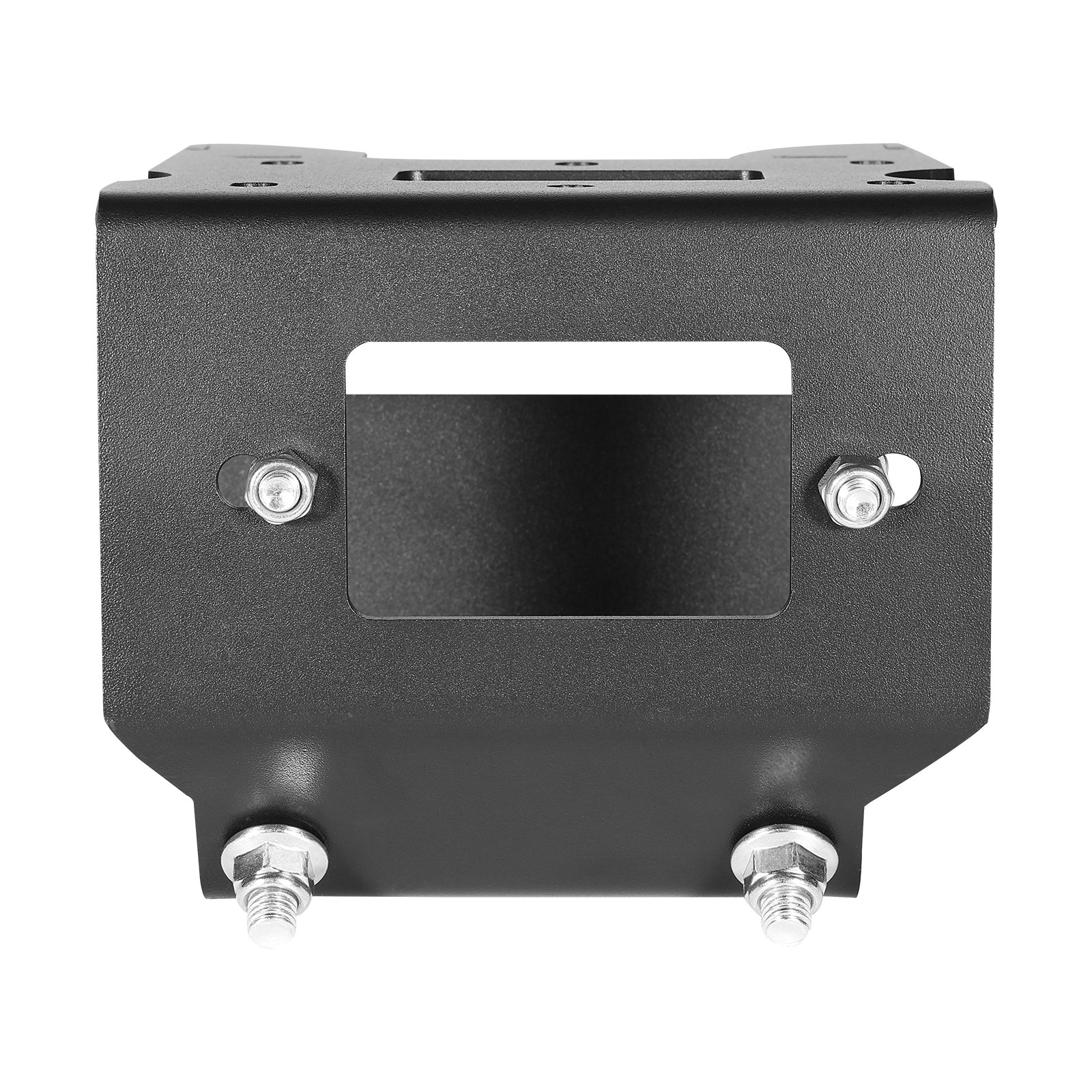 VEVOR Winch Mount, Winch Capacity of 907-1633 kg, Trailer Hitch Winch Mount for Select Polaris Sportsman Models (2009 and Newer), 2 Mounting Hole Design, Powder Coated Steel, Fit for Desert Rescue