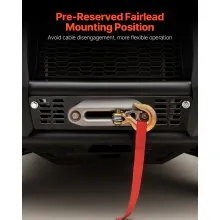 VEVOR Trailer Hitch Winch Mount for Select Polaris Ranger Models (2010-2021)