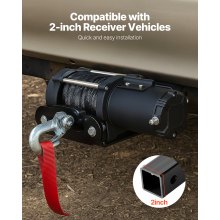 VEVOR Winch Mount 3600 lbs Trailer Hitch Winch Mount with 2-inch Receiver