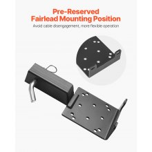 VEVOR Winch Mount 3600 lbs Trailer Hitch Winch Mount with 2-inch Receiver