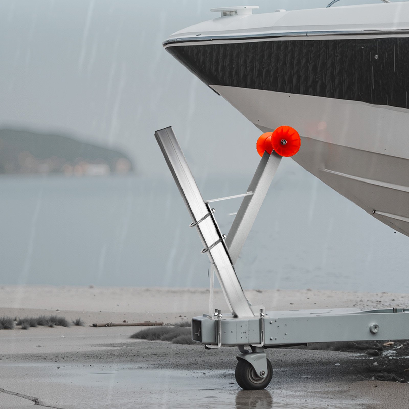 VEVOR Boat Trailer Winch Stand, 3 x 3 x 34-inch Winch Posts, Boat Winch Mount with U-Bolts for 3 Inches W x 3-4 Inches H Trailer Tongue, Galvanized, Fit for Jet Ski, Sailboat, Fishing Boat, Speedboat