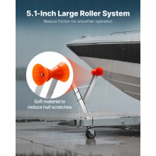 VEVOR Boat Winch Stand 2-3 inch Winch Posts Boat Trailer Winch Seat with Roller