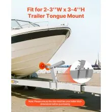 VEVOR Boat Trailer Winch Stand with Roller Adjustable Height Boat Winch Mount