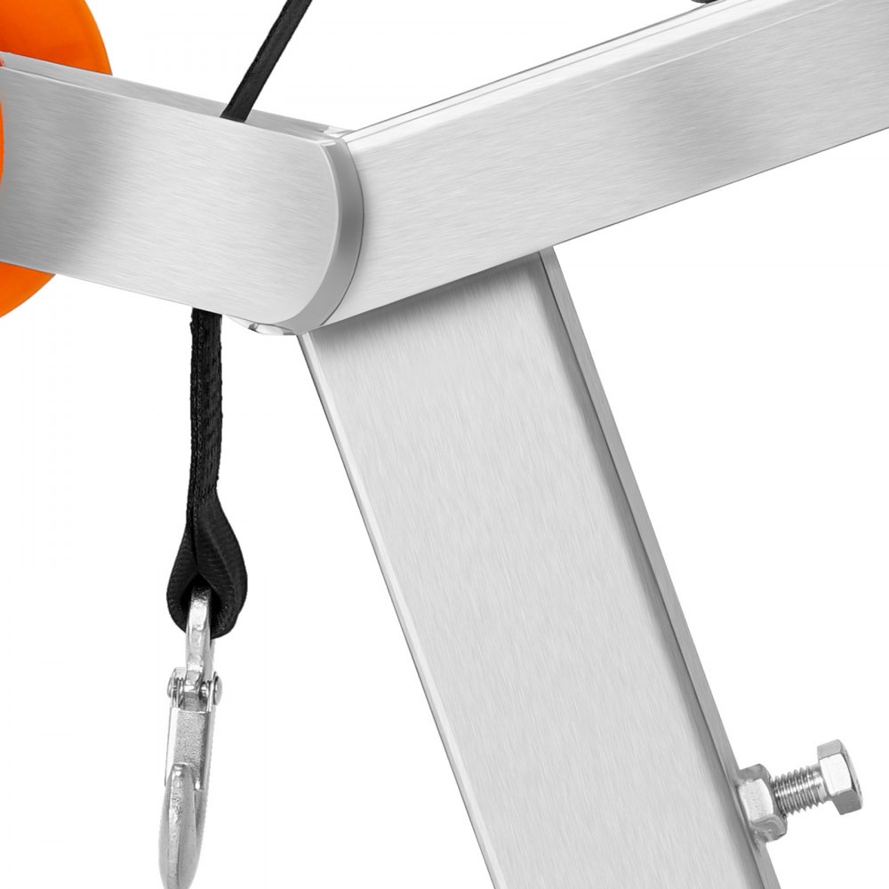 VEVOR Boat Trailer Winch Stand with Roller, 544 kg Winch & 51 mm x 7.6 m Winch Strap, Boat Winch Mount with U-Bolt for 50.8-76.2 mm W x 76.2-101.6 mm H Trailer Tongue, Fit for Jet Ski, Sailboat, Speedboat