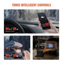 VEVOR Diesel Air Heater Diesel Heater 12V/24V 8KW Bluetooth APP Control Vehicles
