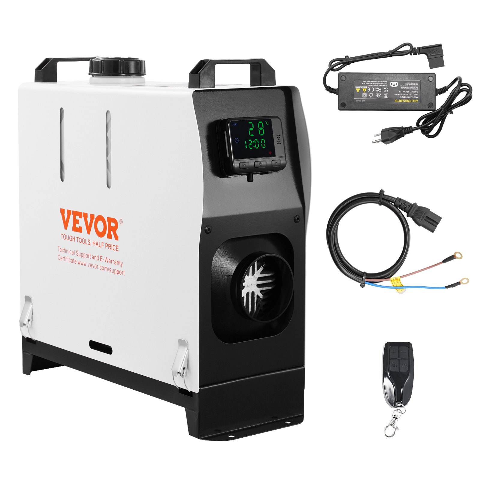 VEVOR 5-8KW Diesel Heater, Diesel Air Heater All in One with Remote Control and LCD Screen, Fast Heating Low Noise, Portable Diesel Heater for Truck Van RV Trailer Camper