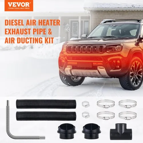 4 STUKS 42mm Diesel Heater Air Vent Ducting Stuk Duct Pijp Uitlaat Draaibaar for Auto Vrachtwagen VAN Camper