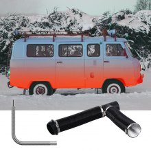 VEVOR Diesel Heater Pipe Ducting Set, 3" Extendable Air Duct Hose, 1" Stainless Steel Exhaust Pipe, 2 Air Vents, Tee Air Outlet Connector and Hose Clamps, for 2KW/5KW/8KW Diesel Parking Heaters