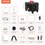 VEVOR Diesel Air Heater 12V/24V 8KW Bluetooth APP Remote Control for Vehicles