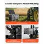 VEVOR Portable Diesel Tank, Separated 106 Gal Diesel & 8 Gal DEF Storage Tank, Leakproof Fuel Transfer Tanks with Pump & 13 Ft Hose, 10 GPM Flow Rate, Gas Storage Tanks for Easy Fuel Transportation