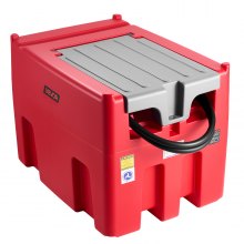 Portable Diesel Fuel Tank 116 Gal Gasoline Storage Tank 12V Transfer Pump 10GPM