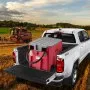 VEVOR Portable Diesel & Gasoline Tank, 220L, 10 GPM Flow Rate, Diesel Fuel Tank with 12V Electric Transfer Pump, 13.1ft Hose, Auto Fueling Nozzle, Transfer Tank for Easy Fuel Transportation, Red