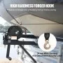 VEVOR Hand Winch, 544.3 kg Pulling Capacity, Boat Trailer Winch Heavy Duty Rope Crank with 701 cm Polyester Strap and Two-Way Ratchet, Manual Operated Hand Crank Winch for Trailer, Boat or ATV Towing