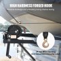 VEVOR Hand Winch, 544.3 kg Pulling Capacity, Boat Trailer Winch Heavy Duty Rope Crank with 701 cm Polyester Strap and Two-Way Ratchet, Manual Operated Hand Crank Winch for Trailer, Boat or ATV Towing