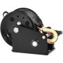VEVOR Hand Winch, 544.3 kg Pulling Capacity, Boat Trailer Winch Heavy Duty Rope Crank with 7 m Polyester Strap and Two-Way Ratchet, Manual Operated Hand Crank Winch for Trailer, Boat or ATV Towing