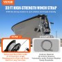 VEVOR Hand Winch, 3500 lbs Pulling Capacity, Boat Trailer Winch Heavy Duty Rope Crank with 33 ft Steel Wire Cable and Two-Way Ratchet, Manual Operated Hand Crank Winch for Trailer, Boat or ATV Towing
