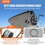VEVOR Hand Winch, 800 lbs Pulling Capacity, Boat Trailer Winch Heavy Duty Rope Crank with 33 ft Steel Wire Cable and Two-Way Ratchet, Manual Operated Hand Crank Winch for Trailer, Boat or ATV Towing