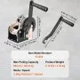 VEVOR Hand Winch, 362.9 kg Pulling Capacity, Boat Trailer Winch Heavy Duty Rope Crank with 1005.8 cm Steel Wire Cable and Two-Way Ratchet, Manual Operated Hand Crank Winch for Trailer, Boat or ATV Towing