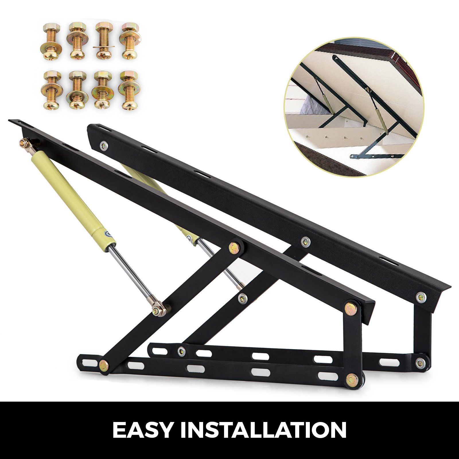 24" Bed Lift Hydraulic Mechanisms For Sofa Bed Durability Heavy Duty Hardware
