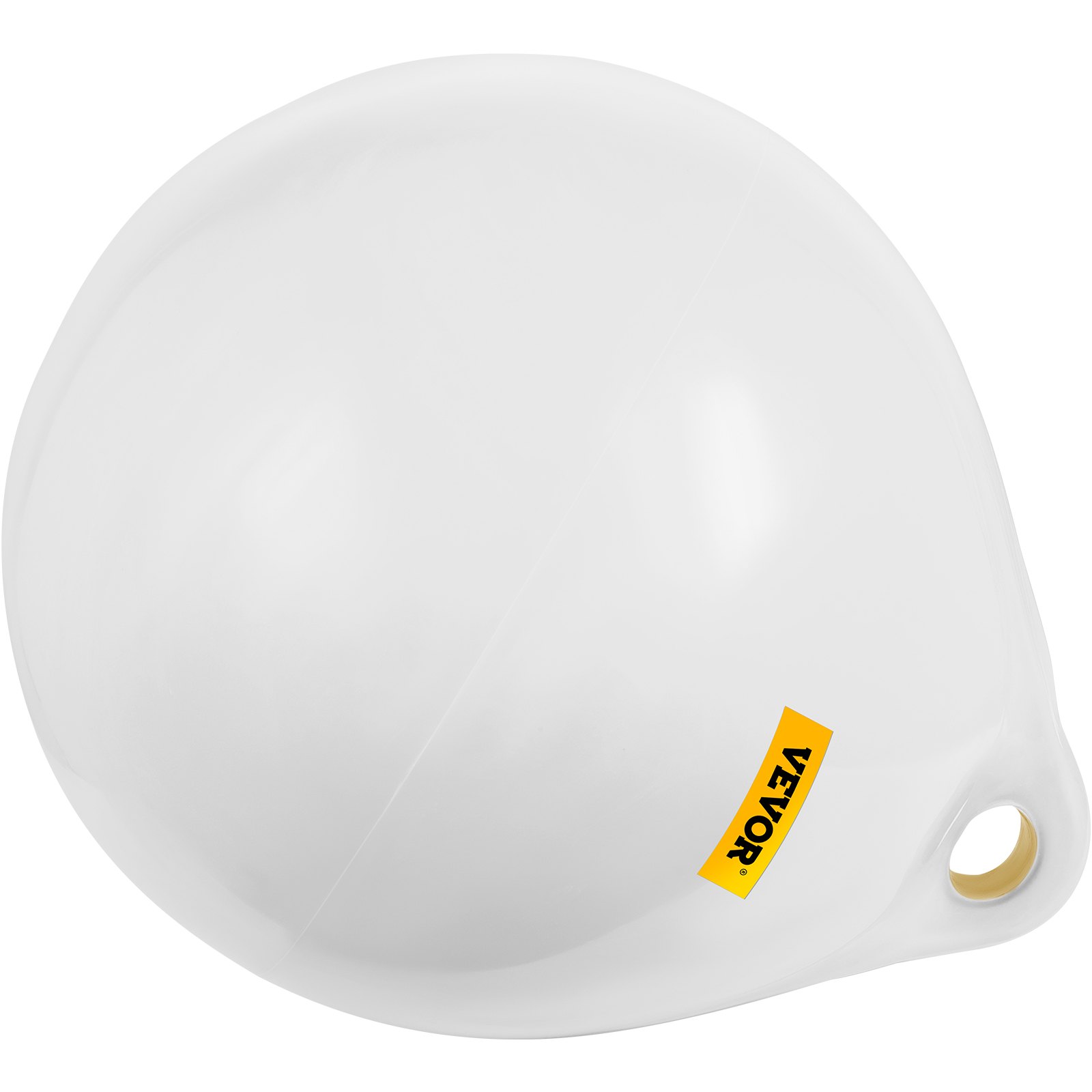 VEVOR Boat Buoy Ball, 27\" Diameter Inflatable Heavy-Duty Marine-Grade Vinyl Marker Buoy, Round Boat Mooring Buoy, Anchoring, Rafting, Marking, Fishing, White