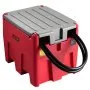 Portable Diesel Tank 58 Gal Diesel Fuel Tank with 12V Transfer Pump 10.6 GPM Red