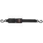 Correas de trinquete retráctiles VEVOR, 2 pulgadas x 2 pies, correas de amarre de trinquete con ganchos en forma de S con cierre de seguridad, paquete de 2, correas de amarre de trinquete resistentes con resistencia a la rotura de 1500 libras, para remolques, vehículos y embarcaciones.