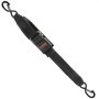 Correas de trinquete retráctiles VEVOR, 2 pulgadas x 2 pies, correas de amarre de trinquete con ganchos en forma de S con cierre de seguridad, paquete de 2, correas de amarre de trinquete resistentes con resistencia a la rotura de 1500 libras, para remolques, vehículos y embarcaciones.