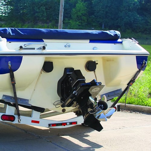 Boat Trailer Tie Down Straps - 2 Inch X 24 Inch Adjustable Marine Transom Accessories Tie Down Strap To Trailer For Trailering Safety With Boat - View #7