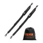 VEVOR Retractable Ratchet Straps, 5.08 cm x 121.92 cm Ratchet Tie Down Straps with Security Lock S Hooks, 2 Pack Heavy Duty Ratchet Straps with 680.4 kg Break Strength, for Trailers, Vehicles, Boat