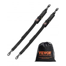 VEVOR Boat Trailer Transom Straps, 2 in x 4 ft Ratchet Tie Down Straps with Security Lock S Hooks, 2 Pack Heavy Duty Ratchet Tie Down Straps with 1500 lbs Break Strength, for Trailers, Vehicles, Boat