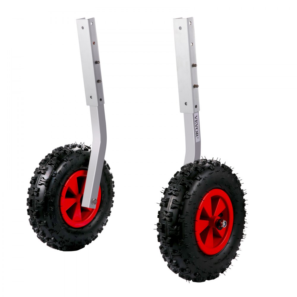 VEVOR Boat Launching Wheels, 12" Boat Transom Launching Wheel, 500 LBS Loading Capacity Inflatable Boat Launch Wheels, Aluminium Alloy Transom Launching Dolly Wheels with 4 PCS of Quick Release Pins