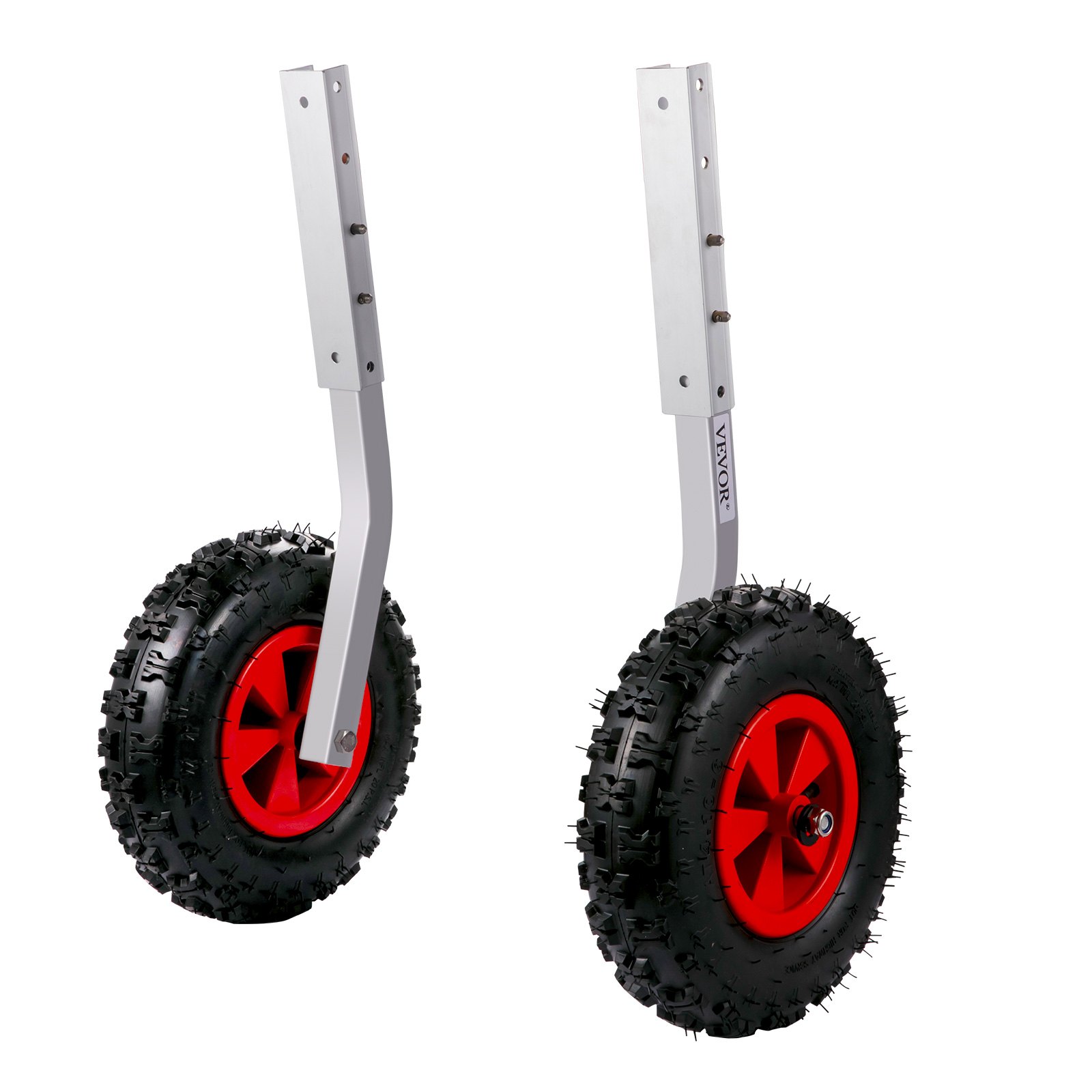 VEVOR Boat Launching Wheels, 30.5 cm Boat Transom Launching Wheel, 226.8 kg Loading Capacity Inflatable Boat Launch Wheels, Aluminium Alloy Transom Launching Dolly Wheels with 4 PCS of Quick Release Pins