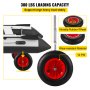 VEVOR Boat Launching Wheels, 15" Boat Transom Launching Wheel, 300 LBS Loading Capacity Inflatable Boat Launch Wheels, Aluminium Alloy Transom Launching Dolly Wheels with 4 PCS of Quick Release Pins