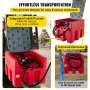 VEVOR Portable Diesel Tank, 58 Gallon Capacity, Diesel Fuel Tank with 12V Electric Transfer Pump, Polyethylene Diesel Transfer Tank for Easy Fuel Transportation, Red