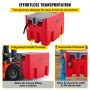 VEVOR Portable Diesel Tank, 116 Gallon Capacity, Diesel Fuel Tank with 12V Electric Transfer Pump, Polyethylene Diesel Transfer Tank for Easy Fuel Transportation, Red