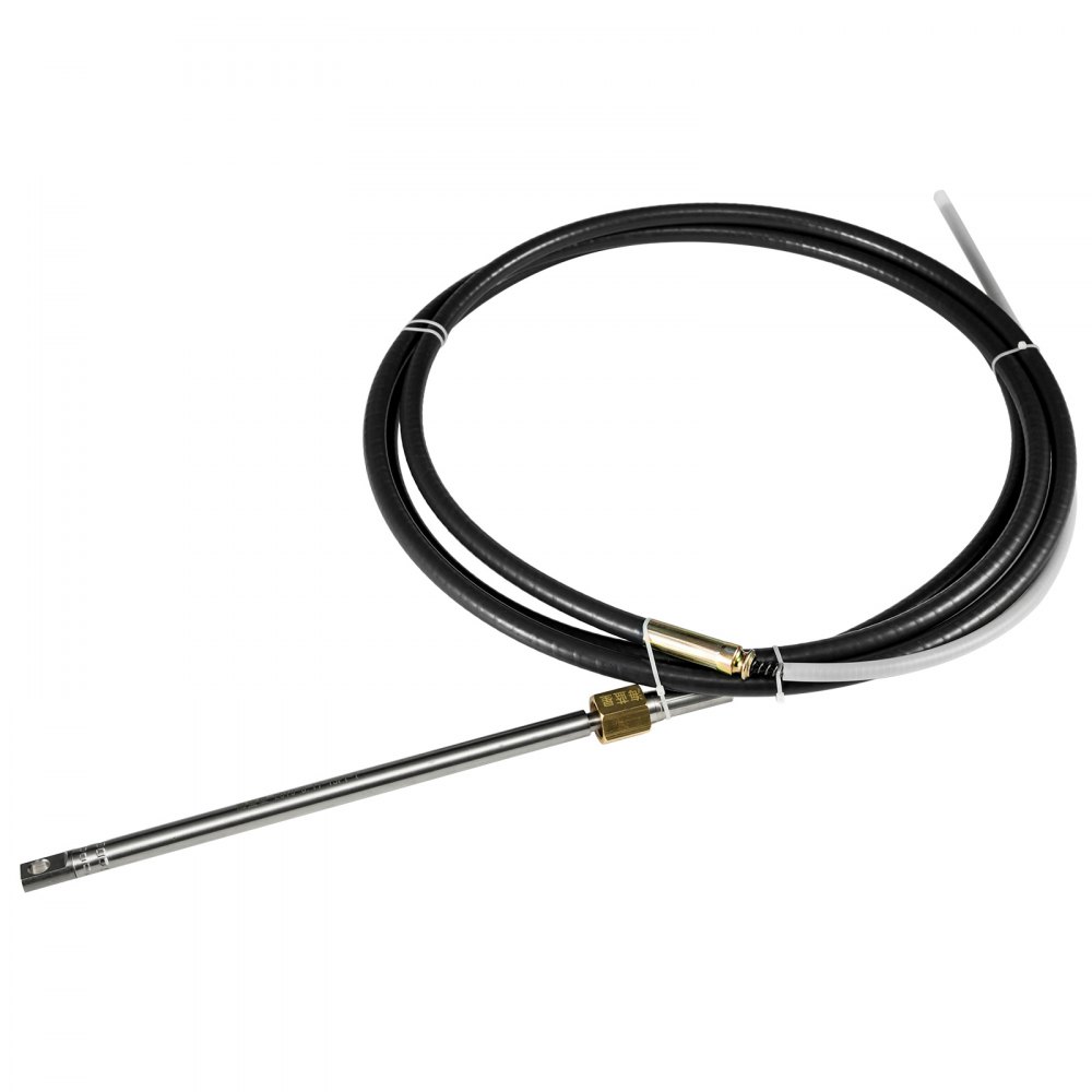 VEVOR Boat Steering Cable 14ft Rotary Mechanical Steering Cable 14' Outboard Steering Cable for Single Station Boat Marine Boat Control Steering Cable