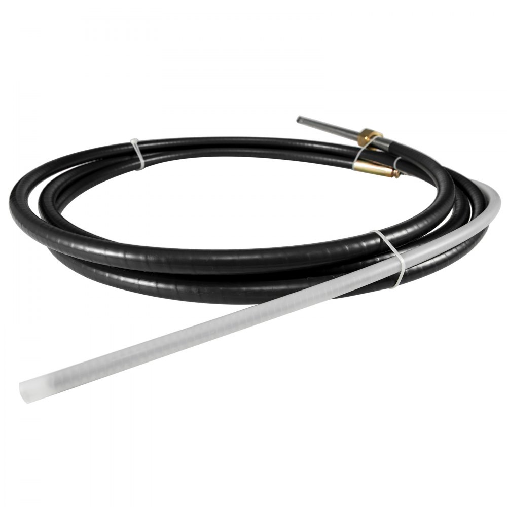 VEVOR Boat Steering Cable 14ft Rotary Mechanical Steering Cable 14' Outboard Steering Cable for Single Station Boat Marine Boat Control Steering Cable