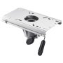 VEVOR Boat Seat Pedestal, Forward & Backward Sliding Adjustment, Aluminum Alloy Boat Chair Base with Slide, 5-inch Sliding Travel, Waterproof & Rust-resistant, Fit 2-7/8 Inch Diameter Pedestal Post