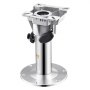 VEVOR Boat Seat Pedestal, Adjustable Height from 12.76 to 18.7 Inches, Aluminum Alloy Boat Chair Base with Locking Design, Waterproof & Rust-resistant, Ideal for Fishing and Boating Enthusiasts