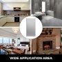 100pcs Peel And Stick Tile Self-adhesive Metal Backsplash Tile For Kitchen Bath