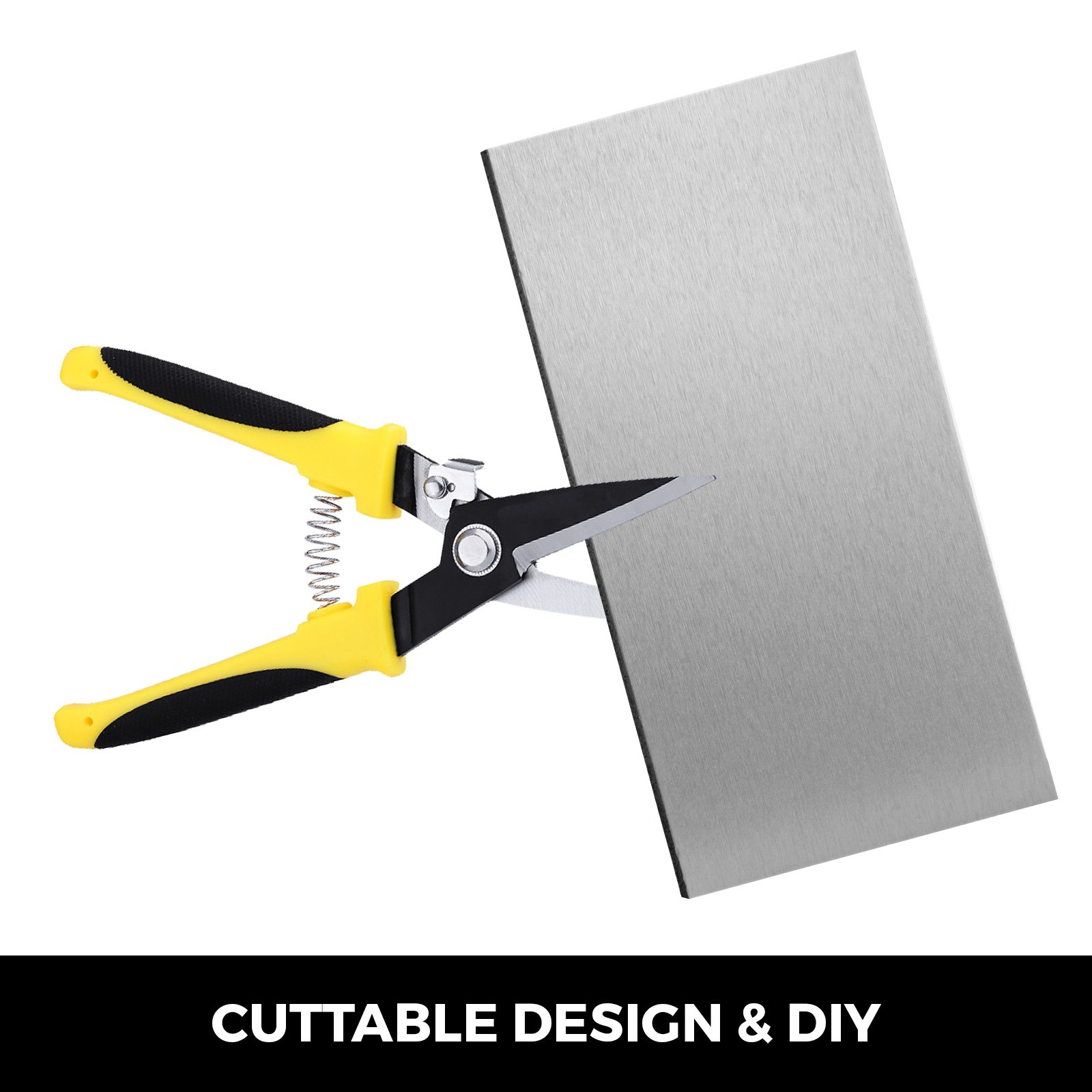 100pcs Peel And Stick Tile Self-adhesive Metal Backsplash Tile For Kitchen Bath