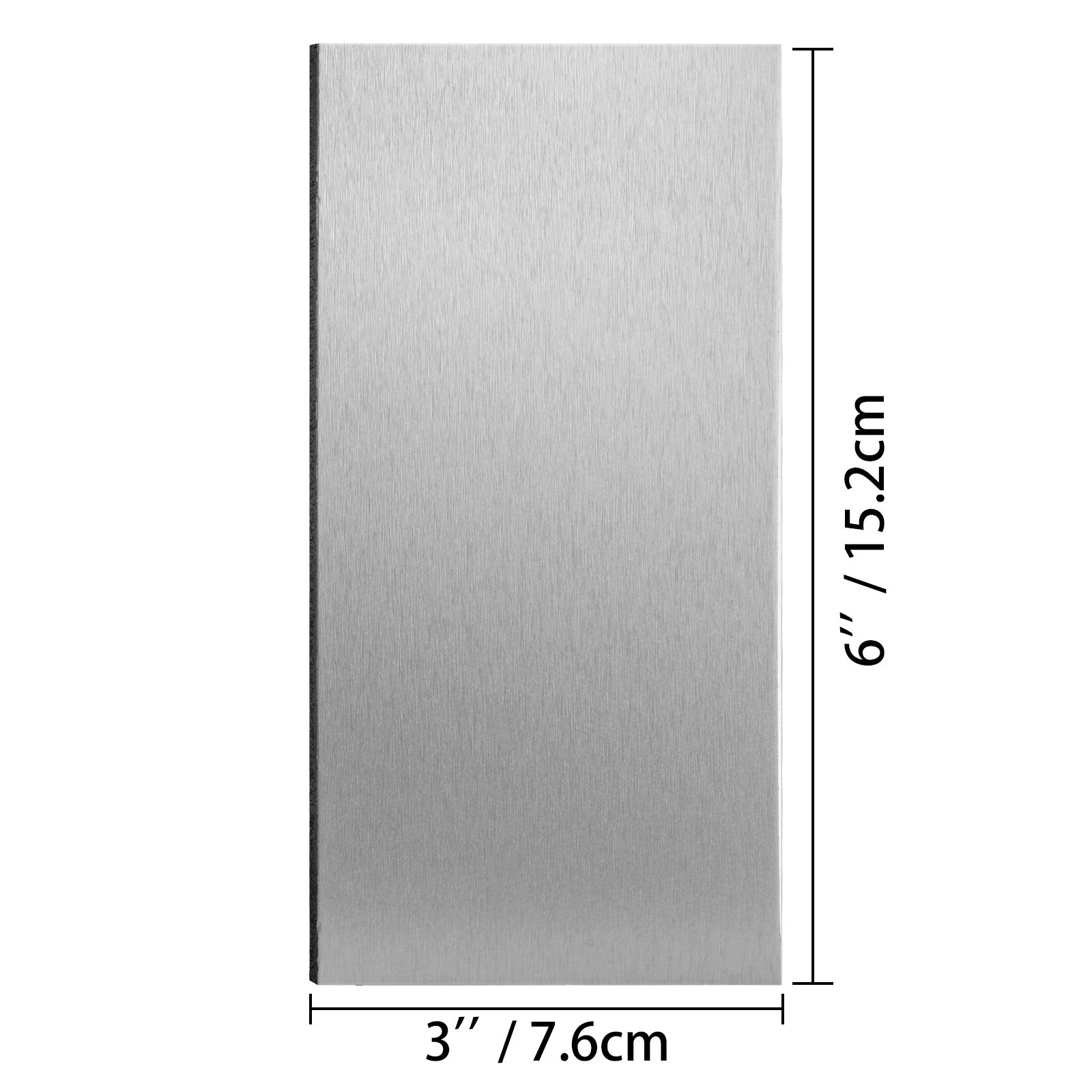 100pcs Peel And Stick Tile Self-adhesive Metal Backsplash Tile For Kitchen Bath