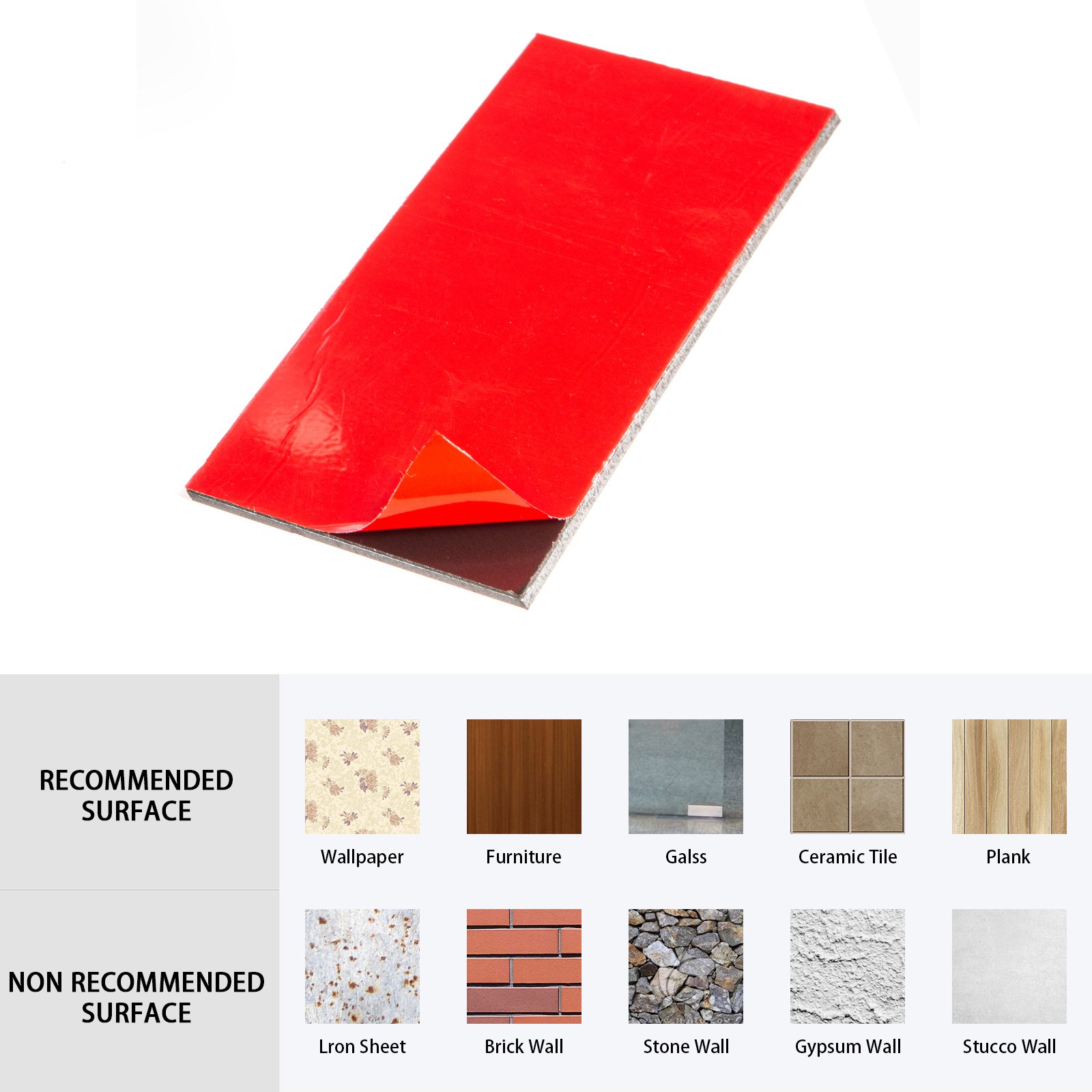 100pcs Peel And Stick Tile Self-adhesive Metal Backsplash Tile For Kitchen Bath